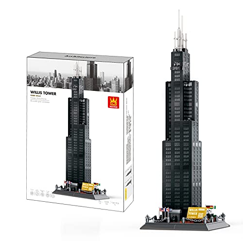 Architektonisches Modell zum Bauen mit Bauklötzen. Willis Tower, Chicago von WANGE