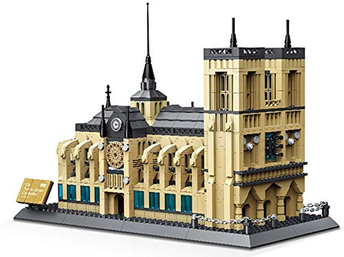 Wange Kathedrale von Notre Dame Architektur-Modell, zur Montage mit Bausteinen von WANGE