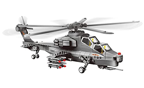 Modell WZ-10. Modell eines Kampfhubschrauber zum Bauen mit Bausteinen. Luftfahrtmodell 1:38. von WANGE