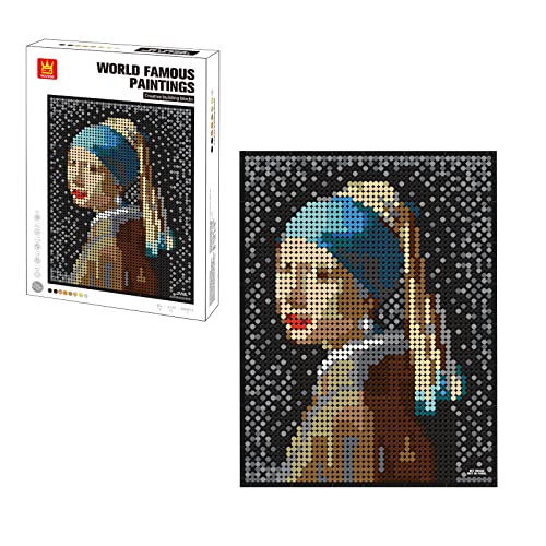 Reproduktion eines Gemäldes zum Bauen mit Bauklötzen. Das Mädchen mit dem Perlenohrring. Johannes Vermeer von WANGE