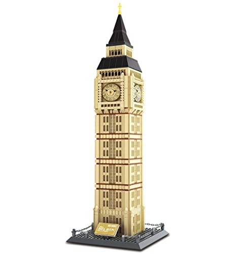 WANGE Architektonisches Modell zum Bauen mit Bauklötzen. Elizabeth Tower, London von WANGE