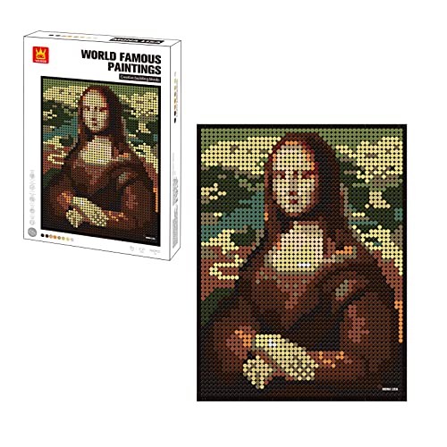 Reproduktion eines Gemäldes zum Bauen mit Bauklötzen. Mona Lisa (La Gioconda). Leonardo da Vinci von WANGE