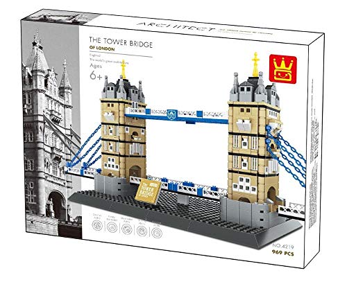 Wange London Tower Bridge Architektur-Modell, zur Montage mit Bausteinen von WANGE