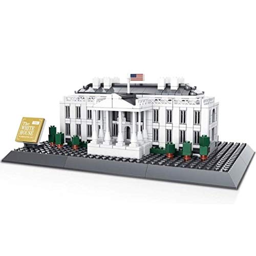 Wange Weißes Haus Washington Architektur-Modell, zur Montage mit mit Bausteinen von WANGE