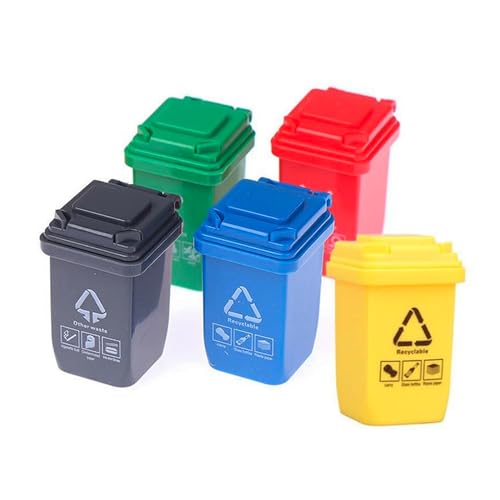 5 Stück Mini Mülltonne, Müll Sortierbehälter, Mülltonnenspielzeug, Lustiger Mülleimer Spielzeug, Mini Mülltonnen für mit Geöffneten Deckeln, Im Maßstab 1:12 Kleines Mülleimer Modell 5 Stück Mini Mülltonne, Müll Sortierbehälter, Mülltonnenspielzeug, Lustiger Mülleimer Spielzeug, Mini Mülltonnen für mit Geöffneten Deckeln, Im Maßstab 1:12 Kleines Mülleimer Modell von WANGENPING