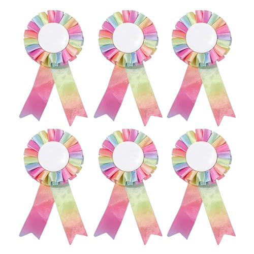 6 Stück Turnierschleifen, Hobby Horse Rosettes for Winner, Turnierschleife Pferd, Turnierschleife Pferd Accessories, für Reitsportveranstaltungen, Talentshows im Klassenzimmer, Sportliche Aktivitäten 6 Stück Turnierschleifen, Hobby Horse Rosettes for Winner, Turnierschleife Pferd, Turnierschleife Pferd Accessories, für Reitsportveranstaltungen, Talentshows im Klassenzimmer, Sportliche Aktivitäten von WANGENPING