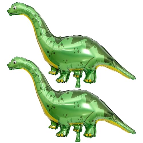 Dino Luftballon, 3D Stehend Dinosaurier Ballon Tiere, 128 x 60 cm Aufblasbare Dinosaurier, große Deko Ballons für Geburtstag, Party, Kindergeburtstag lustige Partyartikel von WANGENPING