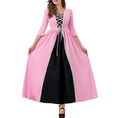 WANGTIANXUE Mittelalter Kleid Damen Renaissance Retro Partykleid Kleidung Mittelalter Kostüme Damen Gothic Kleider Vintage Maxikleid Für Halloween Fasching Karneval Kostüm 04 WANGTIANXUE Mittelalter Kleid Damen Renaissance Retro Partykleid Kleidung Mittelalter Kostüme Damen Gothic Kleider Vintage Maxikleid Für Halloween Fasching Karneval Kostüm 04 von WANGTIANXUE