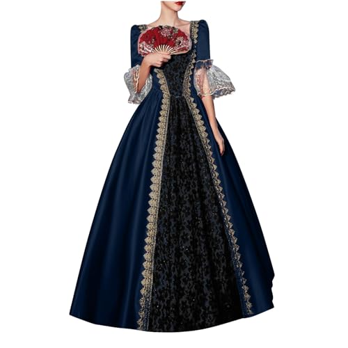 WANGTIANXUE Mittelalter Kleid Damen Renaissance Retro Partykleid Kleidung Mittelalter Kostüme Damen Gothic Kleider Vintage Maxikleid Für Halloween Fasching Karneval Kostüm 11 WANGTIANXUE Mittelalter Kleid Damen Renaissance Retro Partykleid Kleidung Mittelalter Kostüme Damen Gothic Kleider Vintage Maxikleid Für Halloween Fasching Karneval Kostüm 11 von WANGTIANXUE