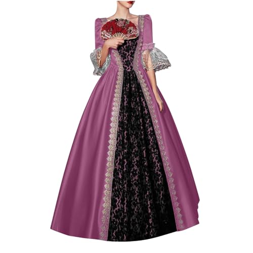 WANGTIANXUE Mittelalter Kleid Damen Renaissance Retro Partykleid Kleidung Mittelalter Kostüme Damen Gothic Kleider Vintage Maxikleid Für Halloween Fasching Karneval Kostüm 11 WANGTIANXUE Mittelalter Kleid Damen Renaissance Retro Partykleid Kleidung Mittelalter Kostüme Damen Gothic Kleider Vintage Maxikleid Für Halloween Fasching Karneval Kostüm 11 von WANGTIANXUE