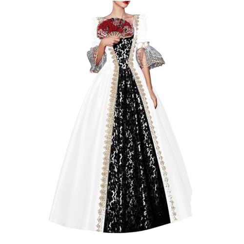 WANGTIANXUE Mittelalter Kleid Damen Renaissance Retro Partykleid Kleidung Mittelalter Kostüme Damen Gothic Kleider Vintage Maxikleid Für Halloween Fasching Karneval Kostüm 11 WANGTIANXUE Mittelalter Kleid Damen Renaissance Retro Partykleid Kleidung Mittelalter Kostüme Damen Gothic Kleider Vintage Maxikleid Für Halloween Fasching Karneval Kostüm 11 von WANGTIANXUE