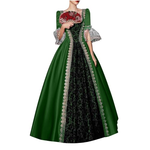 WANGTIANXUE Mittelalter Kleid Damen Renaissance Retro Partykleid Kleidung Mittelalter Kostüme Damen Gothic Kleider Vintage Maxikleid Für Halloween Fasching Karneval Kostüm 11 WANGTIANXUE Mittelalter Kleid Damen Renaissance Retro Partykleid Kleidung Mittelalter Kostüme Damen Gothic Kleider Vintage Maxikleid Für Halloween Fasching Karneval Kostüm 11 von WANGTIANXUE