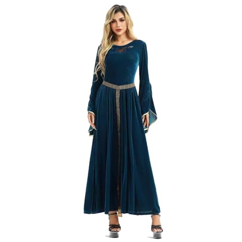WANGTIANXUE Mittelalter Kleid Damen Renaissance Retro Partykleid Kleidung Mittelalter Kostüme Damen Gothic Kleider Vintage Maxikleid Für Halloween Fasching Karneval Kostüm 13 WANGTIANXUE Mittelalter Kleid Damen Renaissance Retro Partykleid Kleidung Mittelalter Kostüme Damen Gothic Kleider Vintage Maxikleid Für Halloween Fasching Karneval Kostüm 13 von WANGTIANXUE