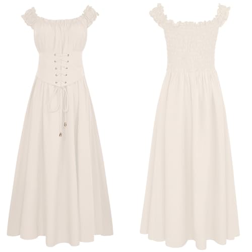 WANGTIANXUE Mittelalter Kleid Damen Renaissance Retro Partykleid Kleidung Mittelalter Kostüme Damen Gothic Kleider Vintage Maxikleid Für Halloween Fasching Karneval Kostüm 15 WANGTIANXUE Mittelalter Kleid Damen Renaissance Retro Partykleid Kleidung Mittelalter Kostüme Damen Gothic Kleider Vintage Maxikleid Für Halloween Fasching Karneval Kostüm 15 von WANGTIANXUE