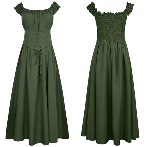 WANGTIANXUE Mittelalter Kleid Damen Renaissance Retro Partykleid Kleidung Mittelalter Kostüme Damen Gothic Kleider Vintage Maxikleid Für Halloween Fasching Karneval Kostüm 15 WANGTIANXUE Mittelalter Kleid Damen Renaissance Retro Partykleid Kleidung Mittelalter Kostüme Damen Gothic Kleider Vintage Maxikleid Für Halloween Fasching Karneval Kostüm 15 von WANGTIANXUE