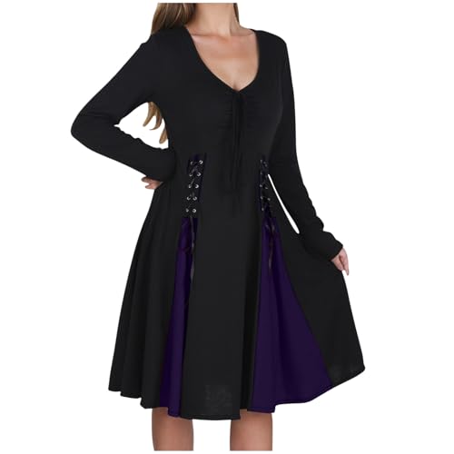 WANGTIANXUE Mittelalter Kleid Damen Renaissance Retro Partykleid Kleidung Mittelalter Kostüme Damen Gothic Kleider Vintage Maxikleid Für Halloween Fasching Karneval Kostüm 18 WANGTIANXUE Mittelalter Kleid Damen Renaissance Retro Partykleid Kleidung Mittelalter Kostüme Damen Gothic Kleider Vintage Maxikleid Für Halloween Fasching Karneval Kostüm 18 von WANGTIANXUE
