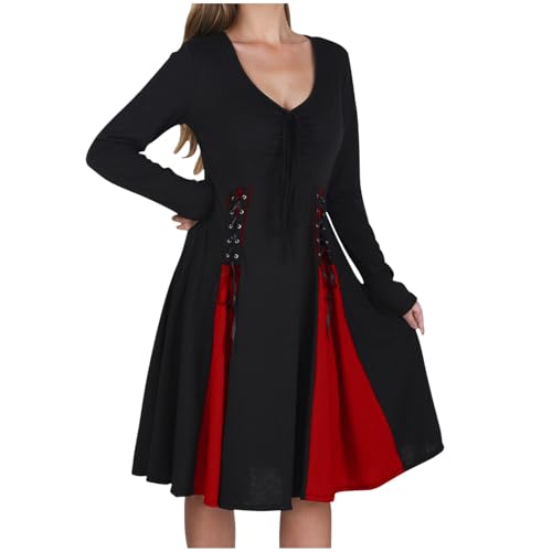 WANGTIANXUE Mittelalter Kleid Damen Renaissance Retro Partykleid Kleidung Mittelalter Kostüme Damen Gothic Kleider Vintage Maxikleid Für Halloween Fasching Karneval Kostüm 18 WANGTIANXUE Mittelalter Kleid Damen Renaissance Retro Partykleid Kleidung Mittelalter Kostüme Damen Gothic Kleider Vintage Maxikleid Für Halloween Fasching Karneval Kostüm 18 von WANGTIANXUE