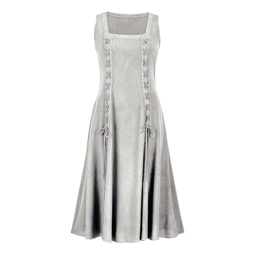WANGTIANXUE Mittelalter Kleid Damen Renaissance Retro Partykleid Kleidung Mittelalter Kostüme Damen Gothic Kleider Vintage Maxikleid Für Halloween Fasching Karneval Kostüm 22 WANGTIANXUE Mittelalter Kleid Damen Renaissance Retro Partykleid Kleidung Mittelalter Kostüme Damen Gothic Kleider Vintage Maxikleid Für Halloween Fasching Karneval Kostüm 22 von WANGTIANXUE