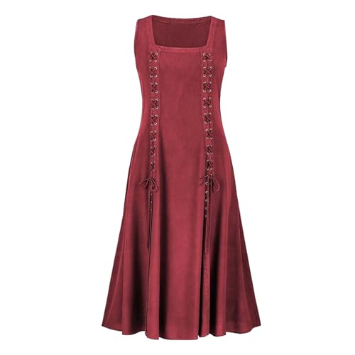 WANGTIANXUE Mittelalter Kleid Damen Renaissance Retro Partykleid Kleidung Mittelalter Kostüme Damen Gothic Kleider Vintage Maxikleid Für Halloween Fasching Karneval Kostüm 22 WANGTIANXUE Mittelalter Kleid Damen Renaissance Retro Partykleid Kleidung Mittelalter Kostüme Damen Gothic Kleider Vintage Maxikleid Für Halloween Fasching Karneval Kostüm 22 von WANGTIANXUE