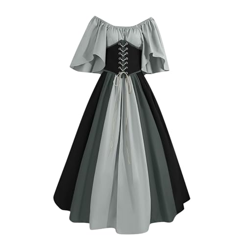 WANGTIANXUE Mittelalter Kleid Damen Renaissance Retro Partykleid Kleidung Mittelalter Kostüme Damen Gothic Kleider Vintage Maxikleid Für Halloween Fasching Karneval Kostüm 25 WANGTIANXUE Mittelalter Kleid Damen Renaissance Retro Partykleid Kleidung Mittelalter Kostüme Damen Gothic Kleider Vintage Maxikleid Für Halloween Fasching Karneval Kostüm 25 von WANGTIANXUE