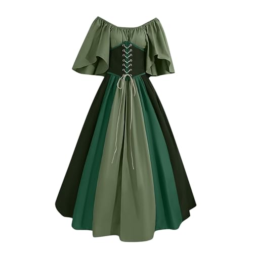 WANGTIANXUE Mittelalter Kleid Damen Renaissance Retro Partykleid Kleidung Mittelalter Kostüme Damen Gothic Kleider Vintage Maxikleid Für Halloween Fasching Karneval Kostüm 25 WANGTIANXUE Mittelalter Kleid Damen Renaissance Retro Partykleid Kleidung Mittelalter Kostüme Damen Gothic Kleider Vintage Maxikleid Für Halloween Fasching Karneval Kostüm 25 von WANGTIANXUE