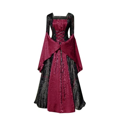 WANGTIANXUE Mittelalter Kleid Damen Renaissance Retro Partykleid Kleidung Mittelalter Kostüme Damen Gothic Kleider Vintage Maxikleid Für Halloween Fasching Karneval Kostüm 29 WANGTIANXUE Mittelalter Kleid Damen Renaissance Retro Partykleid Kleidung Mittelalter Kostüme Damen Gothic Kleider Vintage Maxikleid Für Halloween Fasching Karneval Kostüm 29 von WANGTIANXUE