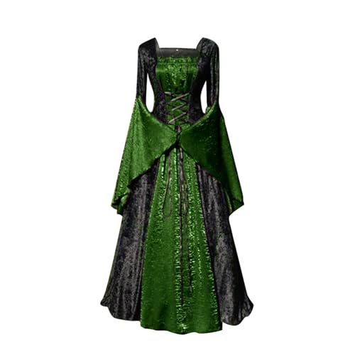 WANGTIANXUE Mittelalter Kleid Damen Renaissance Retro Partykleid Kleidung Mittelalter Kostüme Damen Gothic Kleider Vintage Maxikleid Für Halloween Fasching Karneval Kostüm 29 WANGTIANXUE Mittelalter Kleid Damen Renaissance Retro Partykleid Kleidung Mittelalter Kostüme Damen Gothic Kleider Vintage Maxikleid Für Halloween Fasching Karneval Kostüm 29 von WANGTIANXUE