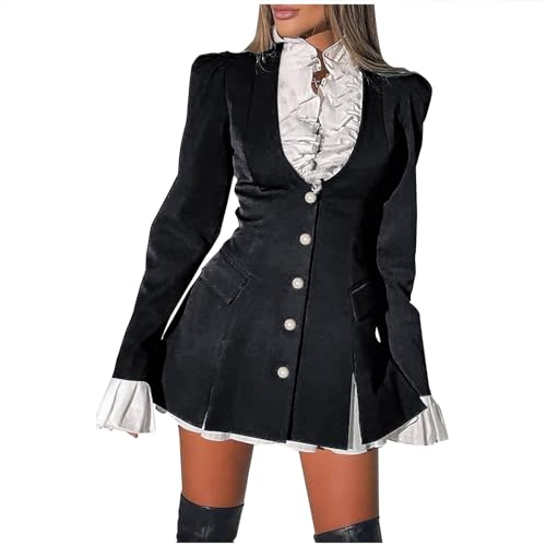 WANGTIANXUE Mittelalter Kleid Damen Renaissance Retro Partykleid Kleidung Mittelalter Kostüme Damen Gothic Kleider Vintage Maxikleid Für Halloween Fasching Karneval Kostüm 32 WANGTIANXUE Mittelalter Kleid Damen Renaissance Retro Partykleid Kleidung Mittelalter Kostüme Damen Gothic Kleider Vintage Maxikleid Für Halloween Fasching Karneval Kostüm 32 von WANGTIANXUE