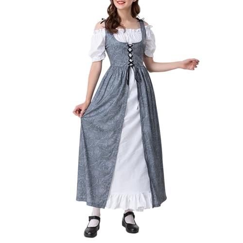 WANGTIANXUE Mittelalter Kleid Damen Renaissance Retro Partykleid Kleidung Mittelalter Kostüme Damen Gothic Kleider Vintage Maxikleid Für Halloween Fasching Karneval Kostüm 34 WANGTIANXUE Mittelalter Kleid Damen Renaissance Retro Partykleid Kleidung Mittelalter Kostüme Damen Gothic Kleider Vintage Maxikleid Für Halloween Fasching Karneval Kostüm 34 von WANGTIANXUE