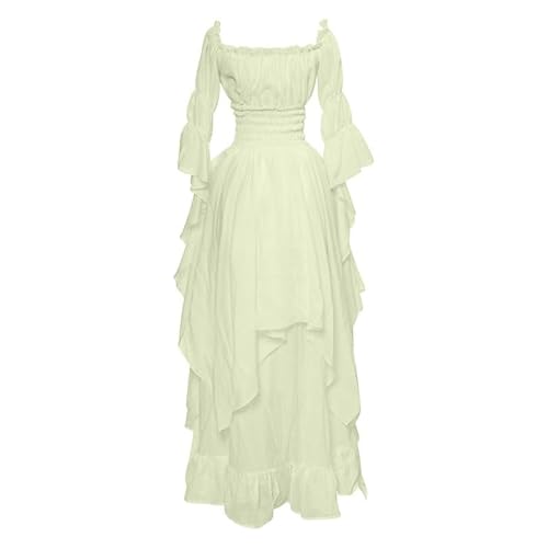 WANGTIANXUE Mittelalter Kleid Damen Renaissance Retro Partykleid Kleidung Mittelalter Kostüme Damen Gothic Kleider Vintage Maxikleid Für Halloween Fasching Karneval Kostüm 36 WANGTIANXUE Mittelalter Kleid Damen Renaissance Retro Partykleid Kleidung Mittelalter Kostüme Damen Gothic Kleider Vintage Maxikleid Für Halloween Fasching Karneval Kostüm 36 von WANGTIANXUE