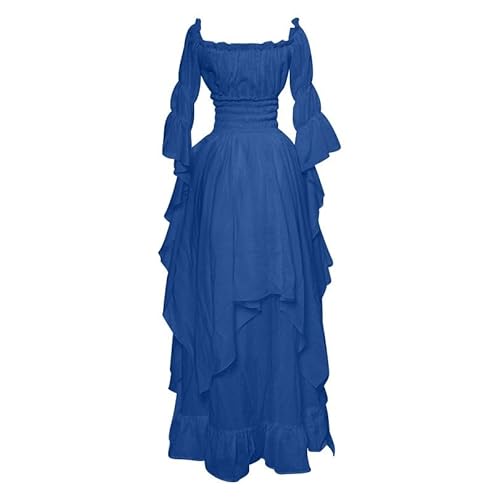 WANGTIANXUE Mittelalter Kleid Damen Renaissance Retro Partykleid Kleidung Mittelalter Kostüme Damen Gothic Kleider Vintage Maxikleid Für Halloween Fasching Karneval Kostüm 36 WANGTIANXUE Mittelalter Kleid Damen Renaissance Retro Partykleid Kleidung Mittelalter Kostüme Damen Gothic Kleider Vintage Maxikleid Für Halloween Fasching Karneval Kostüm 36 von WANGTIANXUE
