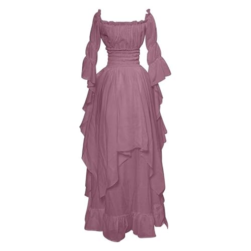 WANGTIANXUE Mittelalter Kleid Damen Renaissance Retro Partykleid Kleidung Mittelalter Kostüme Damen Gothic Kleider Vintage Maxikleid Für Halloween Fasching Karneval Kostüm 36 WANGTIANXUE Mittelalter Kleid Damen Renaissance Retro Partykleid Kleidung Mittelalter Kostüme Damen Gothic Kleider Vintage Maxikleid Für Halloween Fasching Karneval Kostüm 36 von WANGTIANXUE