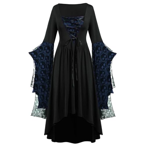 WANGTIANXUE Mittelalter Kleid Damen Renaissance Retro Partykleid Kleidung Mittelalter Kostüme Damen Gothic Kleider Vintage Maxikleid Für Halloween Fasching Karneval Kostüm 37 WANGTIANXUE Mittelalter Kleid Damen Renaissance Retro Partykleid Kleidung Mittelalter Kostüme Damen Gothic Kleider Vintage Maxikleid Für Halloween Fasching Karneval Kostüm 37 von WANGTIANXUE