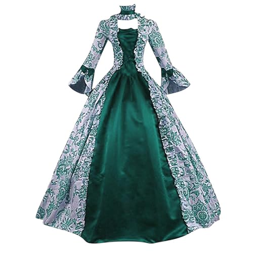 WANGTIANXUE Mittelalter Kleid Damen Renaissance Retro Partykleid Kleidung Mittelalter Kostüme Damen Gothic Kleider Vintage Maxikleid Für Halloween Fasching Karneval Kostüm 38 WANGTIANXUE Mittelalter Kleid Damen Renaissance Retro Partykleid Kleidung Mittelalter Kostüme Damen Gothic Kleider Vintage Maxikleid Für Halloween Fasching Karneval Kostüm 38 von WANGTIANXUE