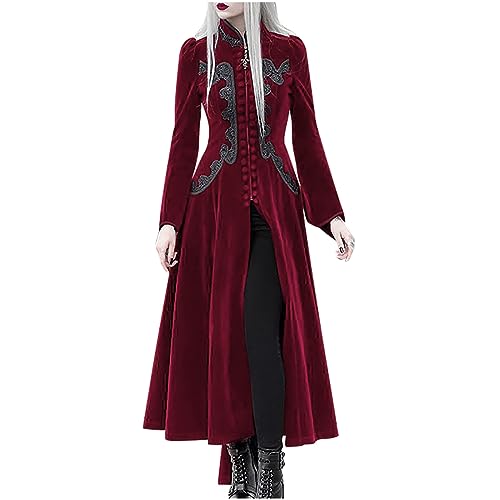 WANGTIANXUE Mittelalter Kleid Damen Renaissance Retro Partykleid Kleidung Mittelalter Kostüme Damen Gothic Kleider Vintage Maxikleid Für Halloween Fasching Karneval Kostüm 39 WANGTIANXUE Mittelalter Kleid Damen Renaissance Retro Partykleid Kleidung Mittelalter Kostüme Damen Gothic Kleider Vintage Maxikleid Für Halloween Fasching Karneval Kostüm 39 von WANGTIANXUE
