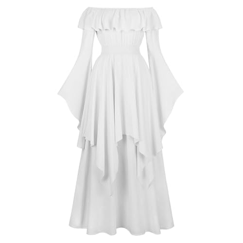 WANGTIANXUE Mittelalter Kleid Damen Renaissance Retro Partykleid Kleidung Mittelalter Kostüme Damen Gothic Kleider Vintage Maxikleid Für Halloween Fasching Karneval Kostüm 47 WANGTIANXUE Mittelalter Kleid Damen Renaissance Retro Partykleid Kleidung Mittelalter Kostüme Damen Gothic Kleider Vintage Maxikleid Für Halloween Fasching Karneval Kostüm 47 von WANGTIANXUE