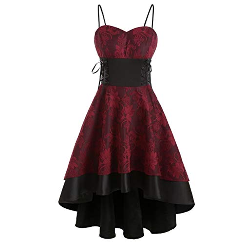 WANGTIANXUE Mittelalter Kleidung Gothic Kleid Damen Halloween Karneval Kostüm Retro Spitze Stickerei Kostüm Viktorianisch Renaissance Abendkleid Ärmelloses Bound Waist Hofprinzessin Ballkleid WANGTIANXUE Mittelalter Kleidung Gothic Kleid Damen Halloween Karneval Kostüm Retro Spitze Stickerei Kostüm Viktorianisch Renaissance Abendkleid Ärmelloses Bound Waist Hofprinzessin Ballkleid von WANGTIANXUE