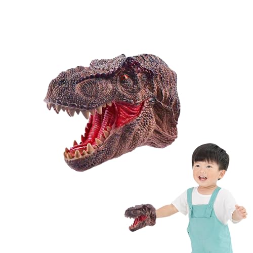 Dinosaurier Handpuppen,Dinosaurier Handpuppe Gummi Spielzeug,Dinosaurier Fingerpuppen,Tragbare Tier Handpuppe,für Kinder Spielzeug Geschenke Weihnachten Halloween Karneval Partydekoration von SIEBOLD