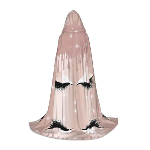 WANLON Rose Gold Wimpern Kapuzenumhang - Perfekt für Rollenspiele Kostüm Cosplay - Ideal für Weihnachten, Halloween, Ostern, Karneval Party WANLON Rose Gold Wimpern Kapuzenumhang - Perfekt für Rollenspiele Kostüm Cosplay - Ideal für Weihnachten, Halloween, Ostern, Karneval Party von WANLON