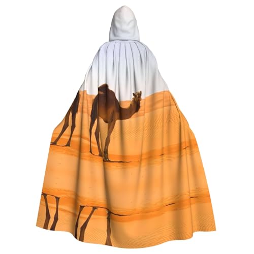 WANLON Wüstensand Kamel Kapuzenumhang für Erwachsene - Perfekt für Cosplay, Weihnachten, Maskerade, Halloween, Ostern, Karneval, Party WANLON Wüstensand Kamel Kapuzenumhang für Erwachsene - Perfekt für Cosplay, Weihnachten, Maskerade, Halloween, Ostern, Karneval, Party von WANLON