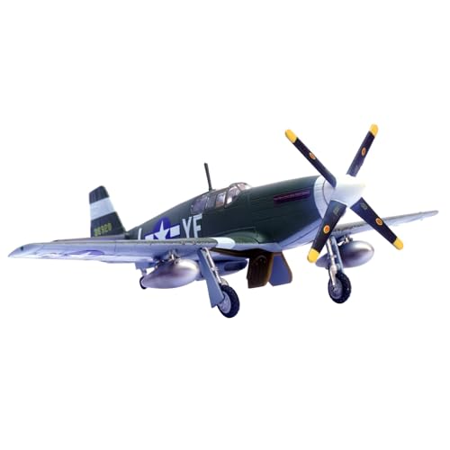 Alloy 1:72 WWII US P-51B Mustang Fighter 358th Air Wing 355 Squadron Model Airplane Model for Collection von WANSUPYIN