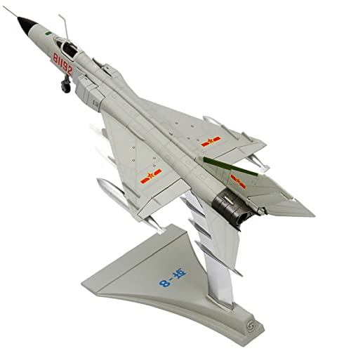 WANSUPYIN 2023 1:100 Alloy J-8 Fighter Airplane Diecast Military Aircraft Model Aircraft Model Simulation Aviation Science Exhibition Model von WANSUPYIN