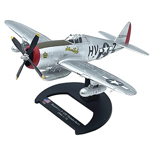 WANSUPYIN 2024 Maßstab 1/72 WWII USAF P-47D 'Roggie Meth II' Thunderbolt Fighter Flugzeugmodell Legierung Modell Druckguss Flugzeug Modell für Sammlung von WANSUPYIN