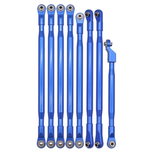 WANSUPYIN 8 Stück 1/6 RC Auto CNC Aluminiumlegierung Verbindungsstücke für axiale SCX6 Upgrades Teile von WANSUPYIN