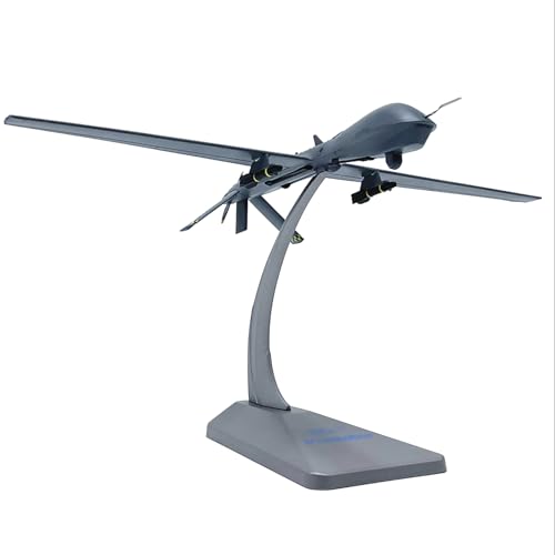 WANSUPYIN Alloy MQ-1 Predator Drone Reconnaissance Aircraft Model 1:72 Scale Military Plane Model with Display Stand von WANSUPYIN