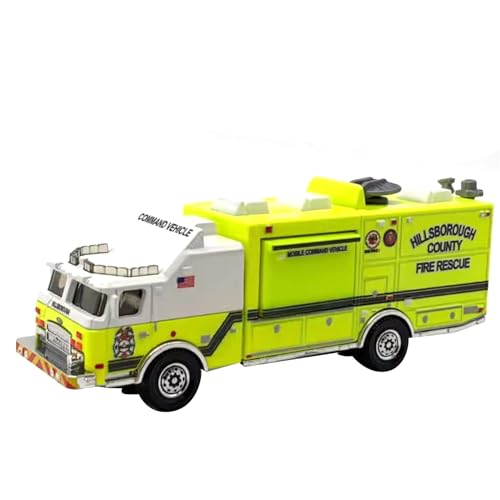 WANSUPYIN Feuerwehrwagen-Modell, Maßstab 1:87, Legierung, amerikanischer Stil, Feuerwehrauto, Desktop-Bürodekoration, Ornament von WANSUPYIN