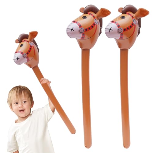 2 Stück Hobby Horse Sattel Hobby Horsing PferdeäPfel Steckenpferd Kinder Spielen Pferdespielzeug Holzpferd Pferdekopf Putzbox Steckenpferd Einhorn Halfter Stockpferd ZubehöR Steckpferd Reiten Putzzeug von WANTUSHUI