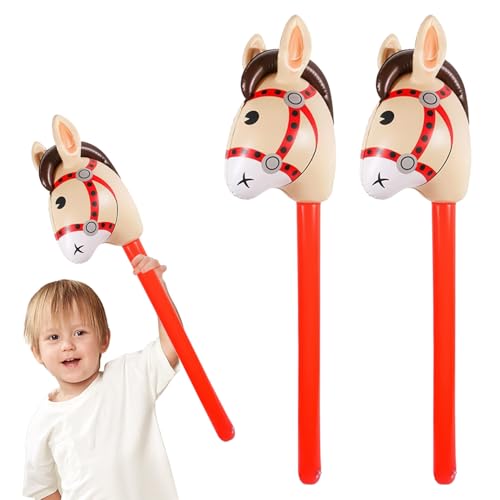 2 Stück Hobby Horse Sattel Hobby Horsing PferdeäPfel Steckenpferd Kinder Spielen Pferdespielzeug Holzpferd Pferdekopf Putzbox Steckenpferd Einhorn Halfter Stockpferd ZubehöR Steckpferd Reiten Putzzeug von WANTUSHUI