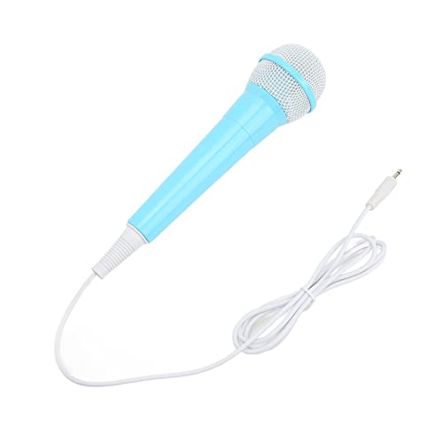 WAONIQ Kinder mit Kabelmikrofon tragbarer niedriger Verzerrung singen Spielzeug Karaoke Party (Blau) von WAONIQ