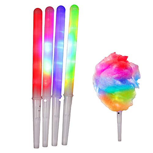 WAONIQ LED Glühen Sticks wiederverwendbares Lichtstangen ideal für Baumwoll-Süßigkeiten-Maschinenzubehör-Accessoires V-förmiger Griff WAONIQ LED Glühen Sticks wiederverwendbares Lichtstangen ideal für Baumwoll-Süßigkeiten-Maschinenzubehör-Accessoires V-förmiger Griff von WAONIQ